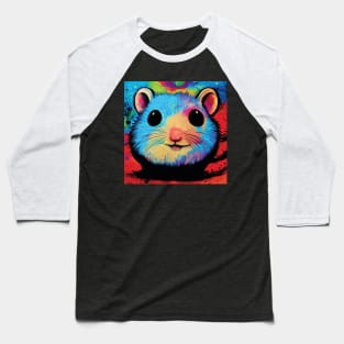 Pop Art Hamster Baseball T-Shirt